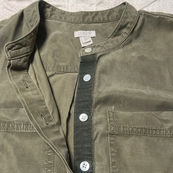 J. Crew Olive Green Short Sleeve Dress size S - Picture 5 of 6